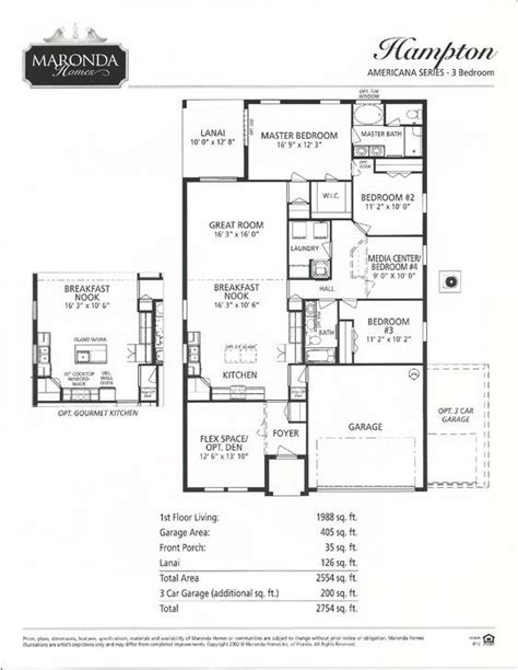 Maronda Homes Baybury Floor Plan