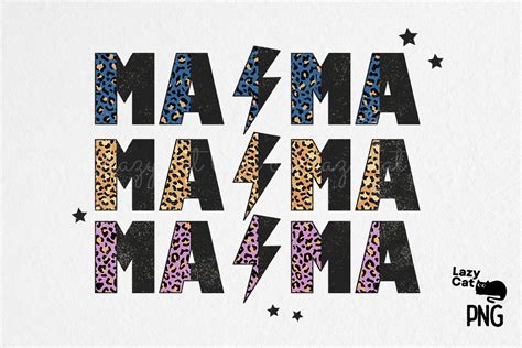 Mama Leopard Pattern Sublimation Graphic By Lazy Cat · Creative Fabrica