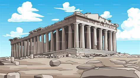 The Parthenon Cartoon