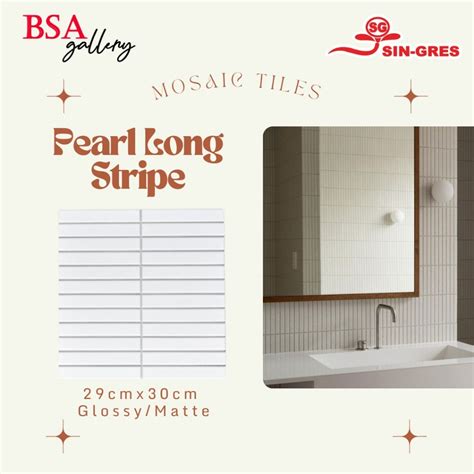 Jual Mosaic Keramik Dinding Persegi Panjang Backsplash Dapur Kamar