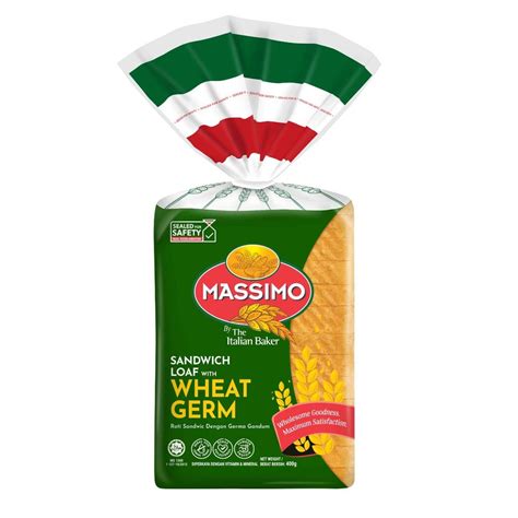 Massimo Sandwich Loaf With Wheat Germ Bread 400g Delivery Near You