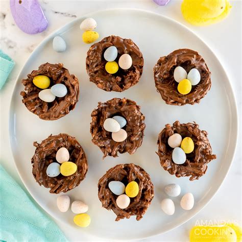 Bird Nest Cookies Amanda S Cookin Easter