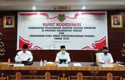 Setda Prov Kalteng Gubernur Sugianto Sabran Pimpin Rakor Pemantapan