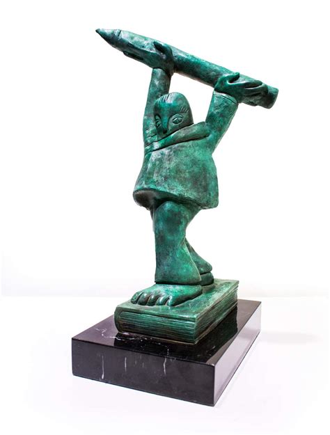 José Luis Cuevas - "Homenaje al Lápiz I", José Luis Cuevas, Bronze ...