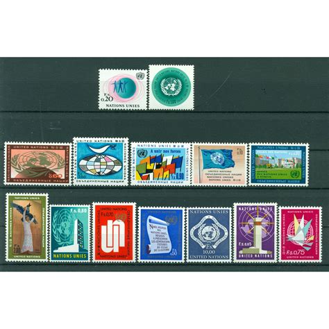 Nations Unies Genève 1969 Y T n 1 14 Série courante