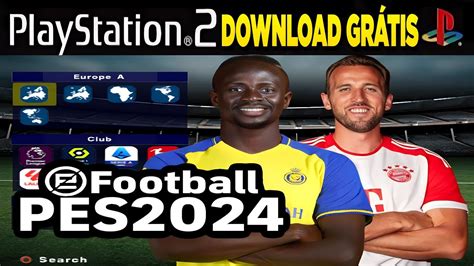 Pes 2024 Ps2 Iso Atualizado Efootball English Version Download Youtube