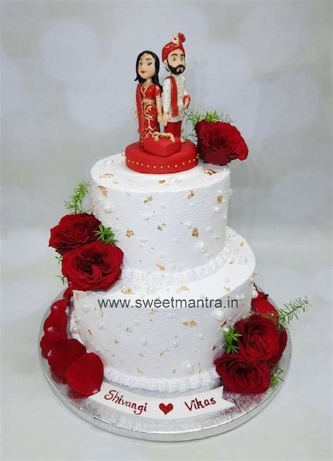 Wedding Cake With Flowers Decorated Cake By Sweet Cakesdecor