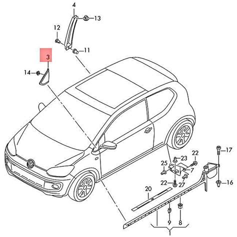 Genuine VW SEAT SKODA Up E Up Mii Citigo E Citigo Trim 1S0853274B5AP