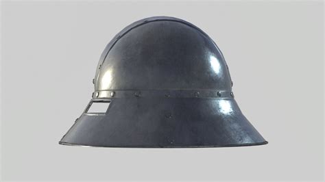 3D model Medieval Kettle Helmet 02 VR / AR / low-poly | CGTrader