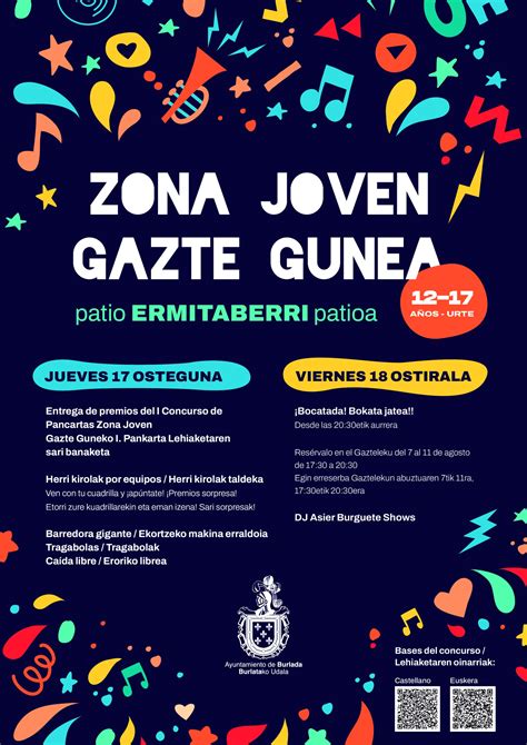 Cartel Zona Joven Burlada V1 Ayuntamiento De Burlada Burlatako Udala