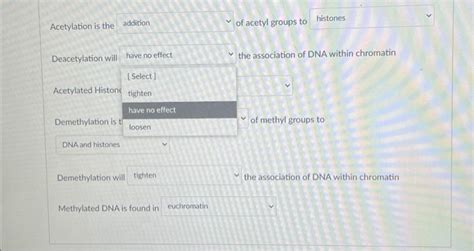 Solved Acetylation is the Deacetylation will of acetyl | Chegg.com