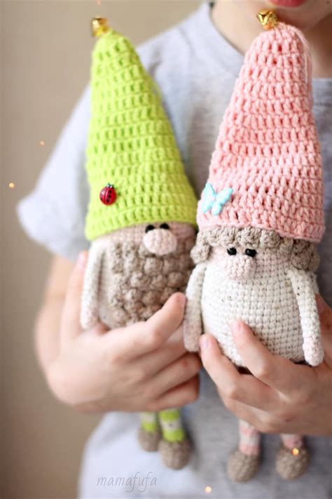 PDF Crochet Pattern Spring Gnomes Amigurumi Gnome Dwarf Etsy