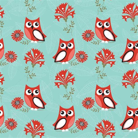 Seamless Owls Pattern Stock Vector Image By ©maizlina 67246645