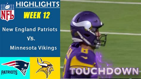 New England Patriots Vs Minnesota Vikings 2nd Qtr 11 24 22 Week 12 Nfl Highlights 2022 Youtube