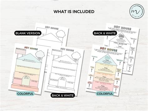 DBT House Worksheets DBT Skills Dialectical Behavior Therapy Dbt