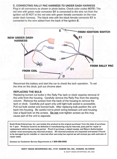 65 Mustang Rally Pac Wiring Diagram Wiring Diagram And Schematic