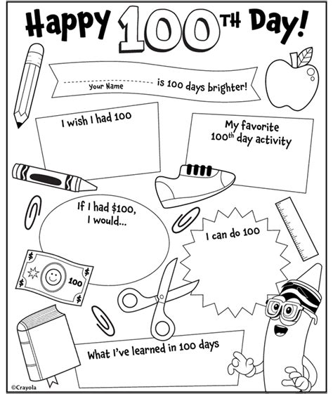 100th Day Of School Activities Free Printables 2024