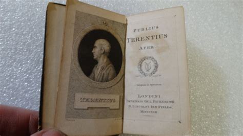 1823 Antique Miniature Series Book Publius Terentius Afer Ebay