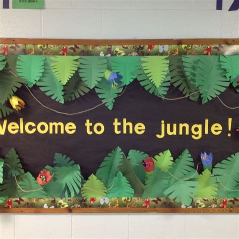 Jungle Board Welcome Back To School Jungle Theme Classroom Jungle