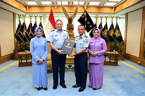 Kenaikan Pangkat Perwira Tinggi Au Kasau Terima Laporan Kenaikan