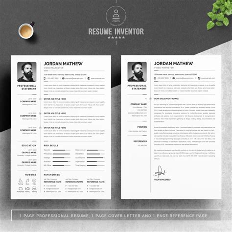 Professional Resume Microsoft Word – MasterBundles