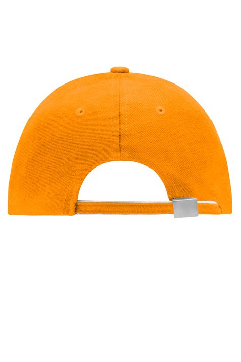 Unisex Panel Double Sandwich Cap Orange White Royal Daiber