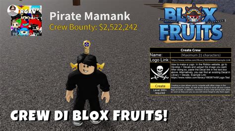 Inilah Cara Membuat Logo Crew Di Blox Fruit Wajib Kamu Ketahui