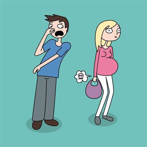 Empowering Cartoons That Capture the Realities of Pregnancy