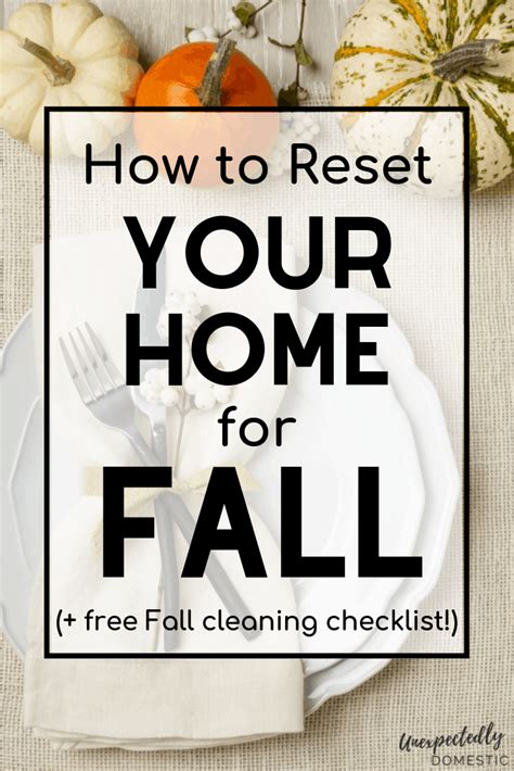 Use This Fall Cleaning Checklist Printable To Get Your Home Ready For