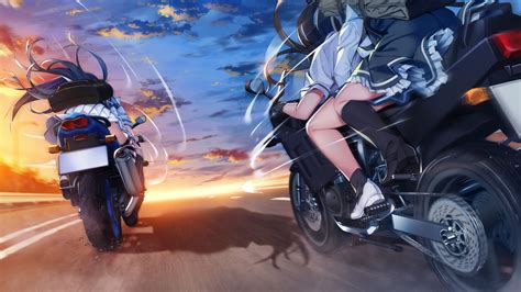 Anime Motorcycle Wallpapers Wallpaper Cave