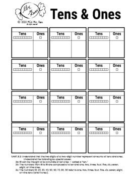 Results for tens and ones worksheets | TPT