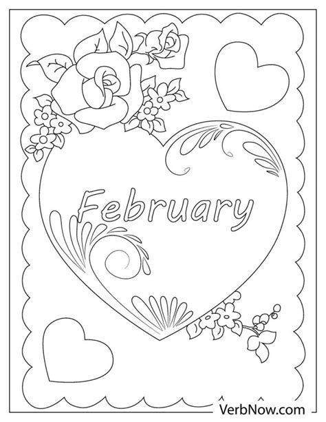 Free February Coloring Pages For Download Printable Pdf