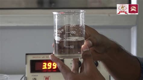 Determination Of Ph Of Water Sample By Digital Ph Meter Youtube