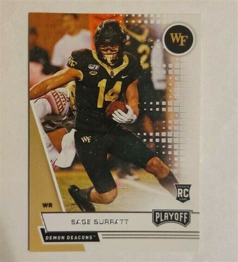 Panini Chronicles Draft Picks Playoff Sage Surratt Rc Rookie