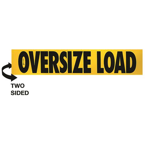 12" x 60" OVERSIZE LOAD / OVERSIZE LOAD Wood Sign