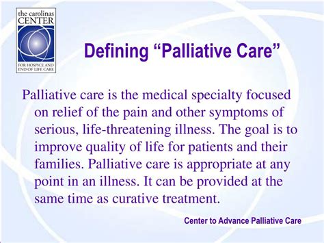 Ppt Hitting The Mark With Palliative Care Powerpoint Presentation