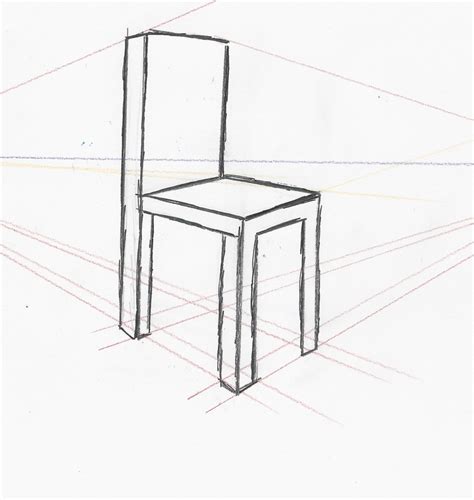 Sketches of a chair with perspective - My Project Website