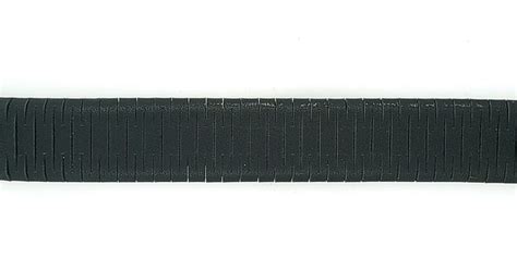 16 20mm Black Genuine Expandable Leather Watch Band Parkville Jewelers