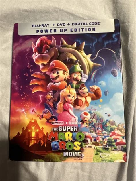 Super Mario Bros Movie Blu Ray Dvd Digital Power Up Edition W