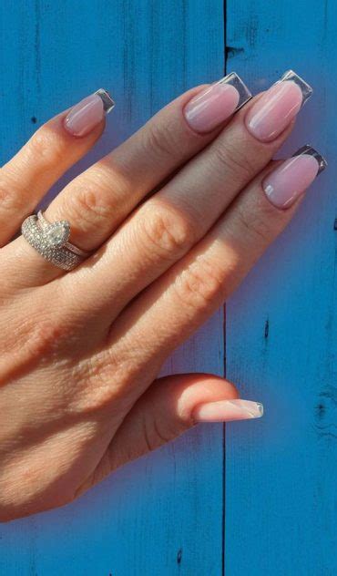 French Glass Nails That Re Sophisticated And Understated Square Shapes