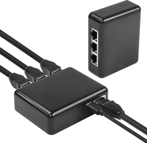 Ethernet Splitter 1 To 2 1000mbps 2 Devices Simultaneously Networking Gigabit