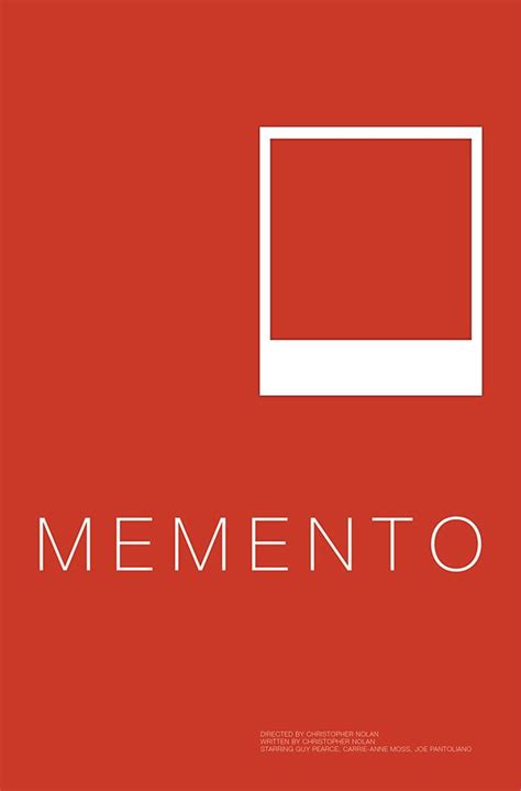 Memento (2000) ~ Minimal Movie Poster by Andrew Lynne #amusementphile ...