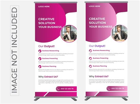 Premium Vector Corporate Business Roll Up Banner Design Or Display