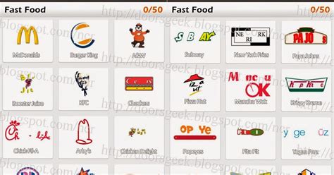 Logo Game: Guess the Brand [Bonus] Fast Food ~ Doors Geek