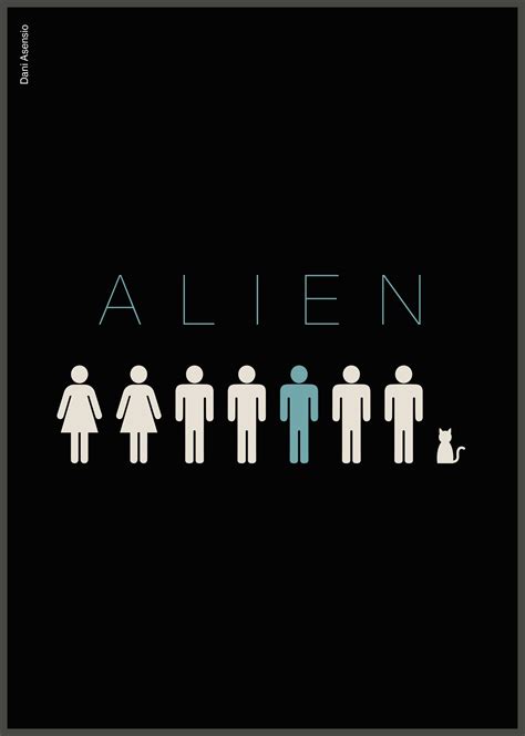 Poster Carteles de cine minimalistas Película de extraterrestres