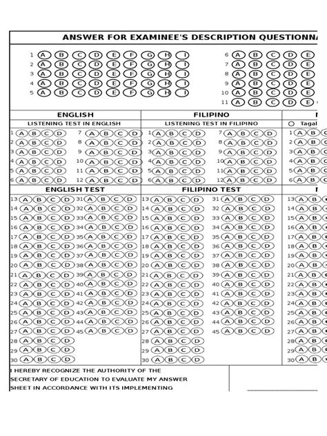 Deped Nat Answer Sheet G3 Back Pdf 57 Off