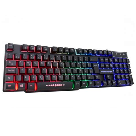 Teclado Gamer Km Led Rgb Preto Usb K Mex Km