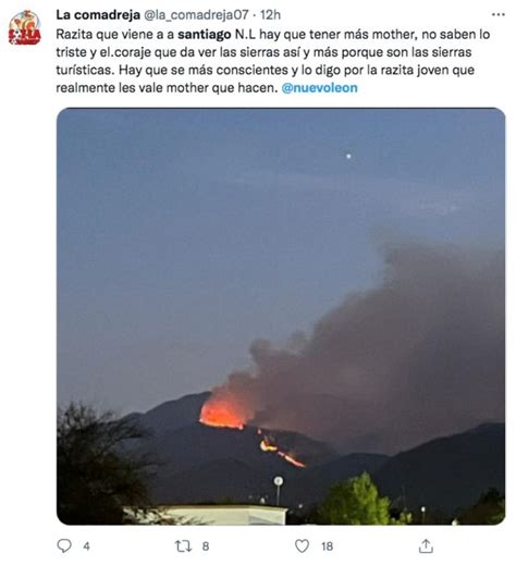 Desalojan A 57 Familias Ante Avance De Incendio En Sierra De Santiago