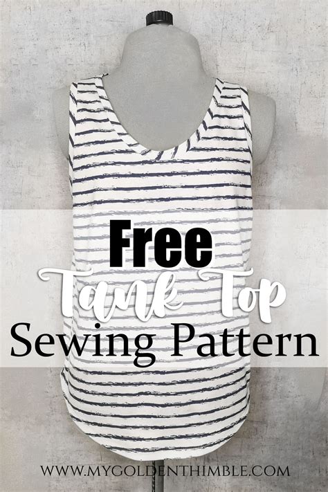 Sew A Classic Tank Top Sewing Pattern Free Pattern Tutorial Tank