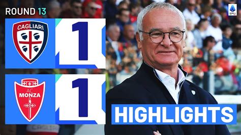 Cagliari Monza Highlights Ranieri Hits Milestones As Cagliari